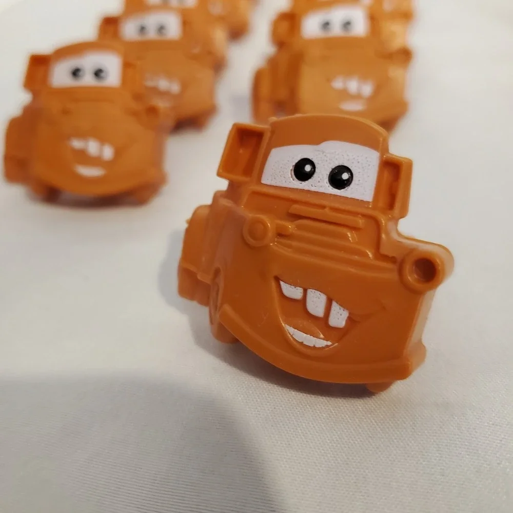 Pixar CARS Cake Cupcake Topper Mater & Lightning McQueen Cupcake Rings 12 Count